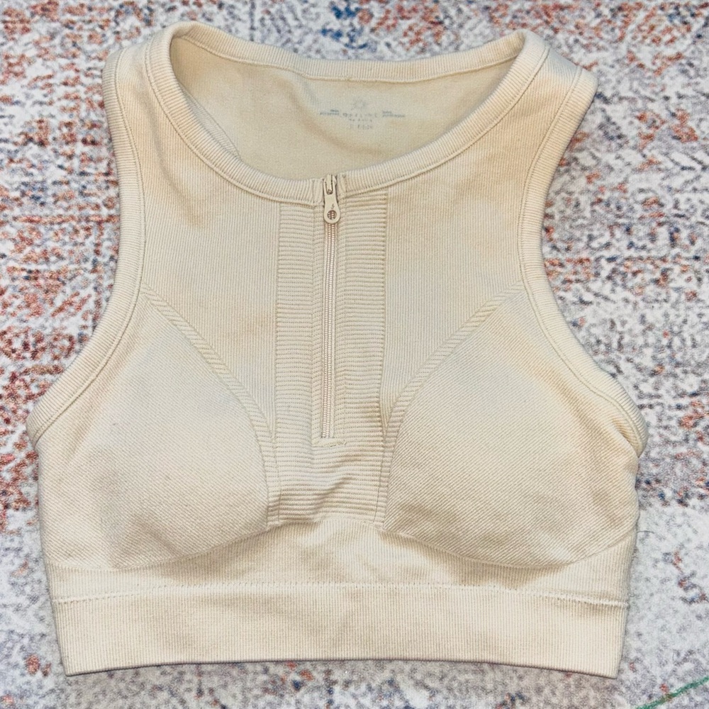 OFFLINE by Aerie Seamless Zip Front Sport Bra size S